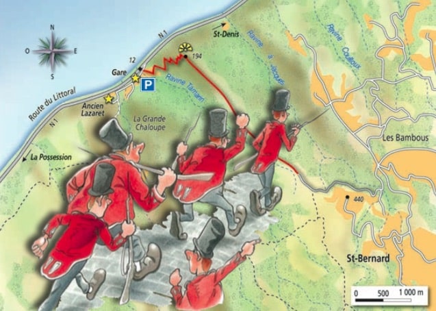 Le Chemin Des Anglais Carte De La Réunion